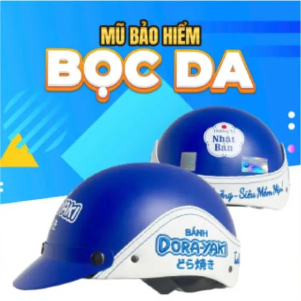 Nón bảo hiểm bọc da