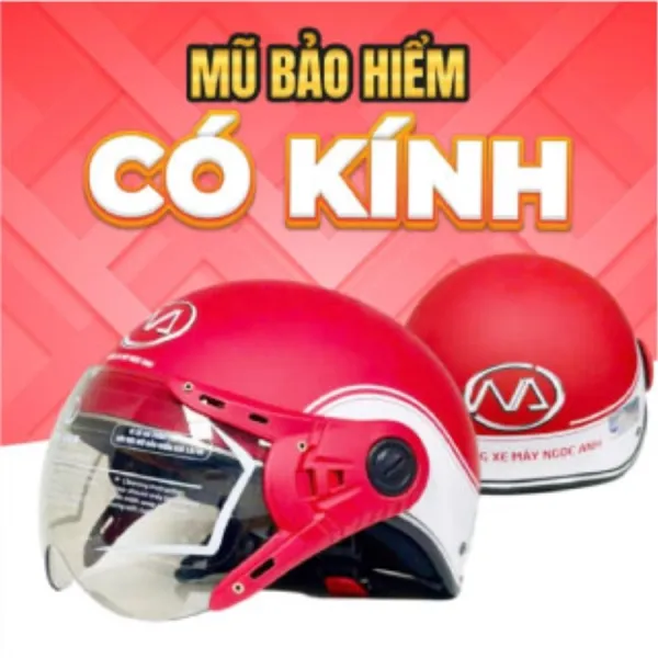 Nón bảo hiểm có kính